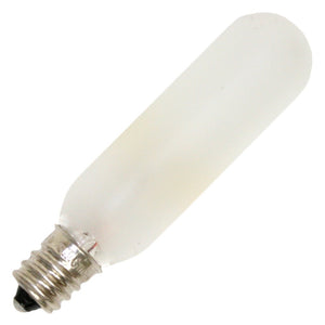 15 watt 120 volt T6 Candelabra Screw Base Frosted 1