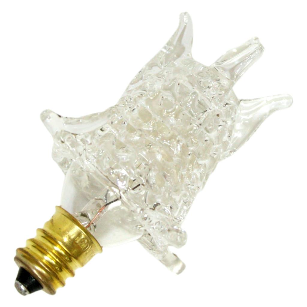 7 watt 120 volt STAR Candelabra Screw Base Clear 1