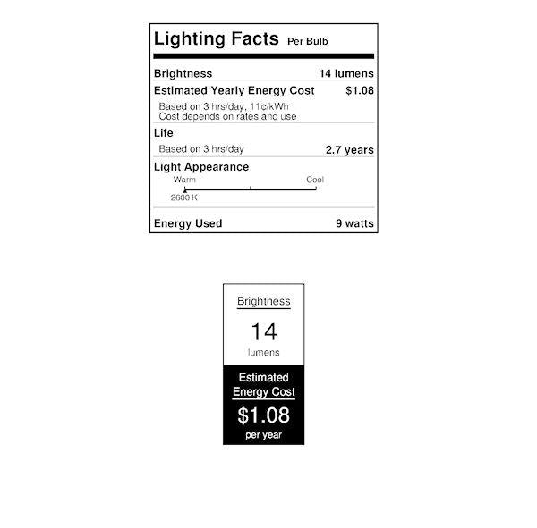 9 watt 120 volt T6.5 Intermediate Screw Base Clear 2