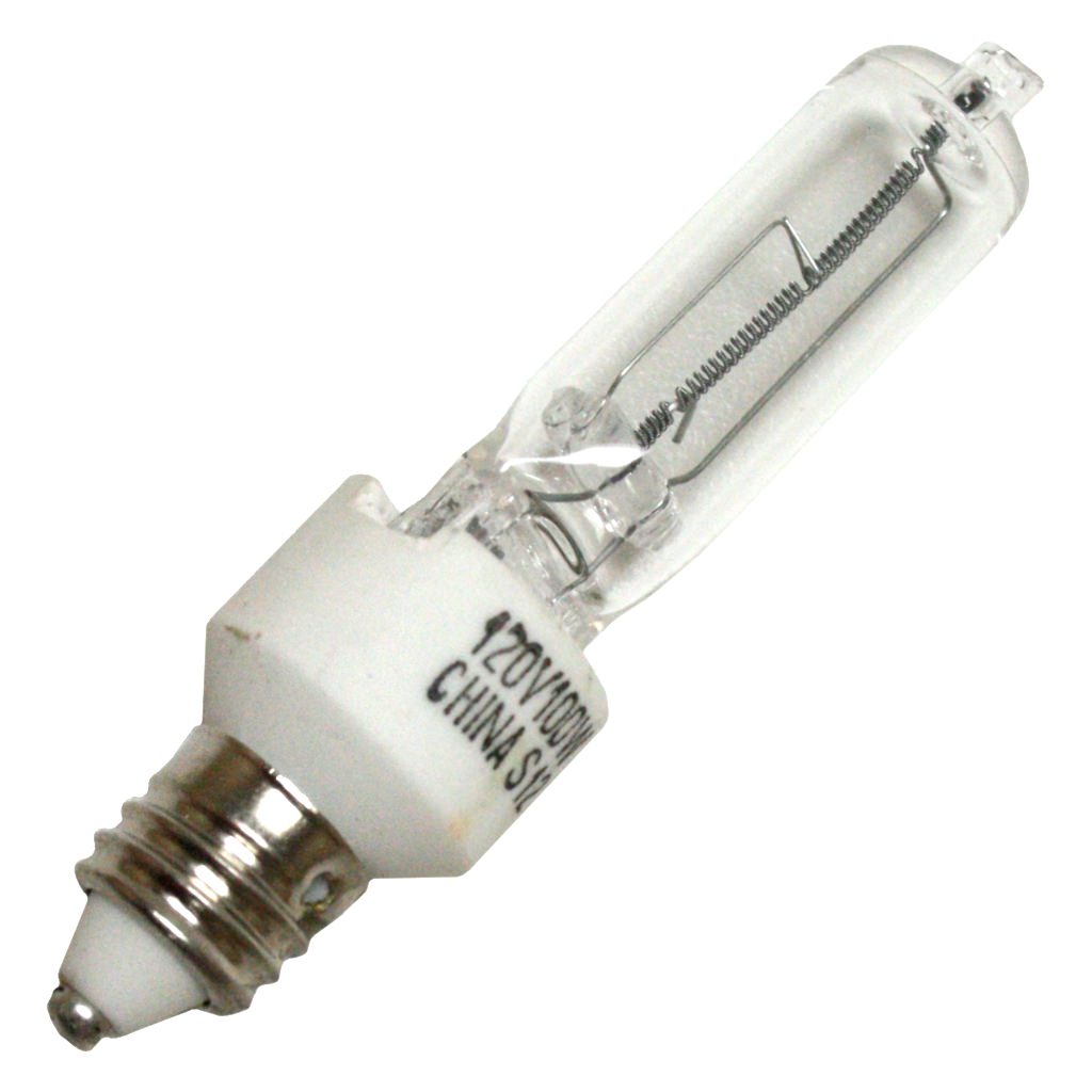 100 watt 120 volt T4 Miniature Candelabra Screw Base 2950K Warm White 1