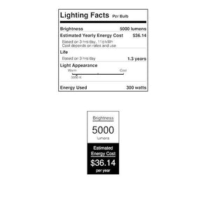 300 watt 120 volt T3 Recessed Single Contact Base 2700K Warm White Clear 2