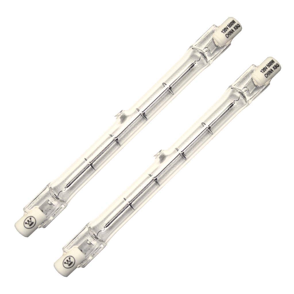 500 watt 120 volt T3 Recessed Single Contact Base 2700K Warm White Clear (2 pack) 1