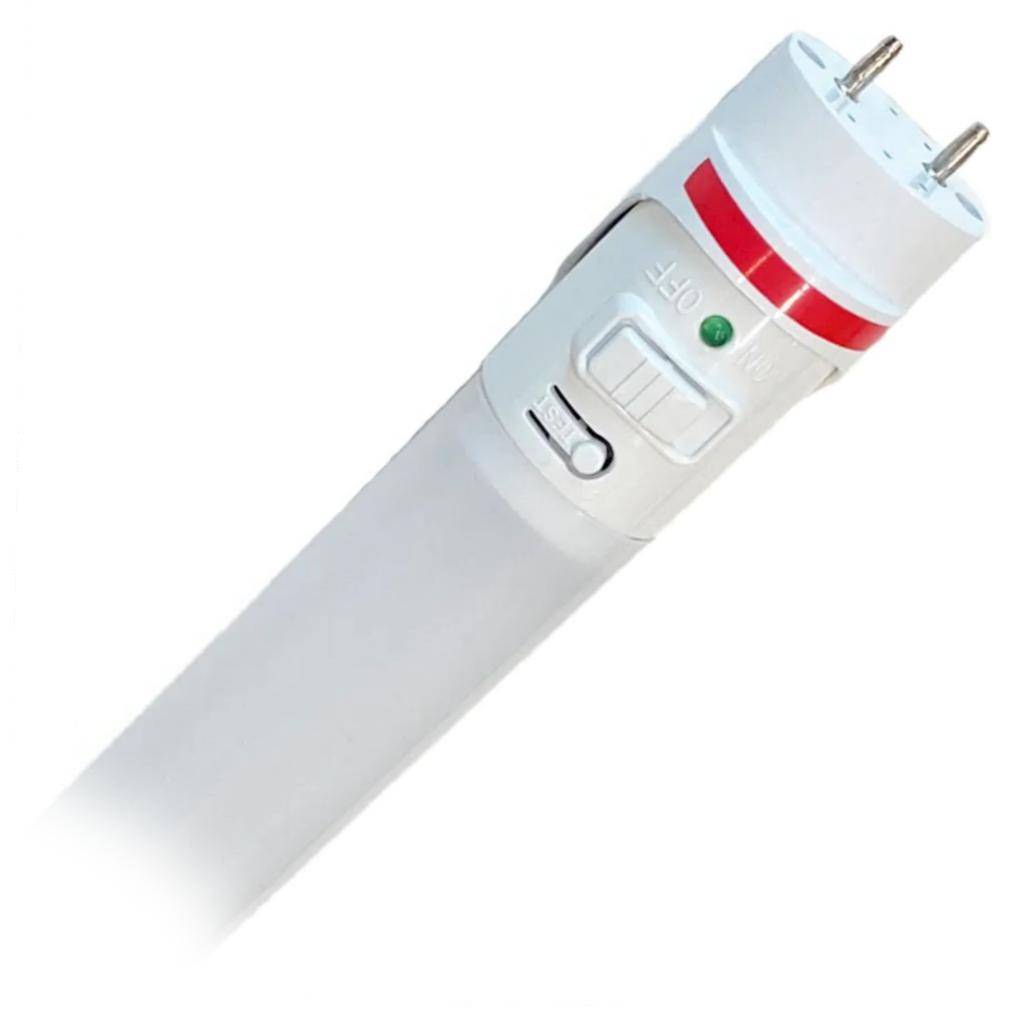 2' 8 watt 100/277 volt T8 Medium Bi-Pin Base 5000K Daylight Gen 4 LED Emergency Light Bulb 1