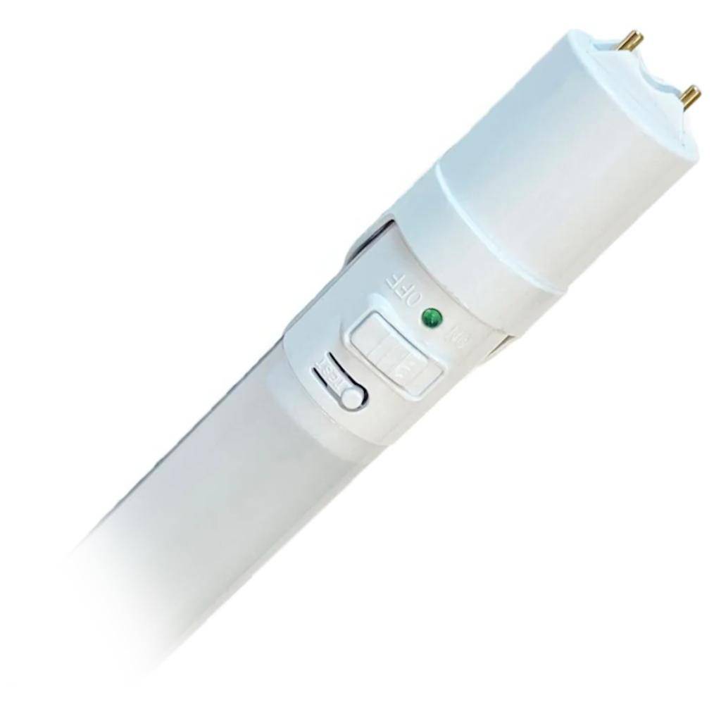 4' 15 watt 100/277 volt T8 Medium Bi-Pin Base 3500K Neutral White Gen 3 Emergency LED Light Bulb 1