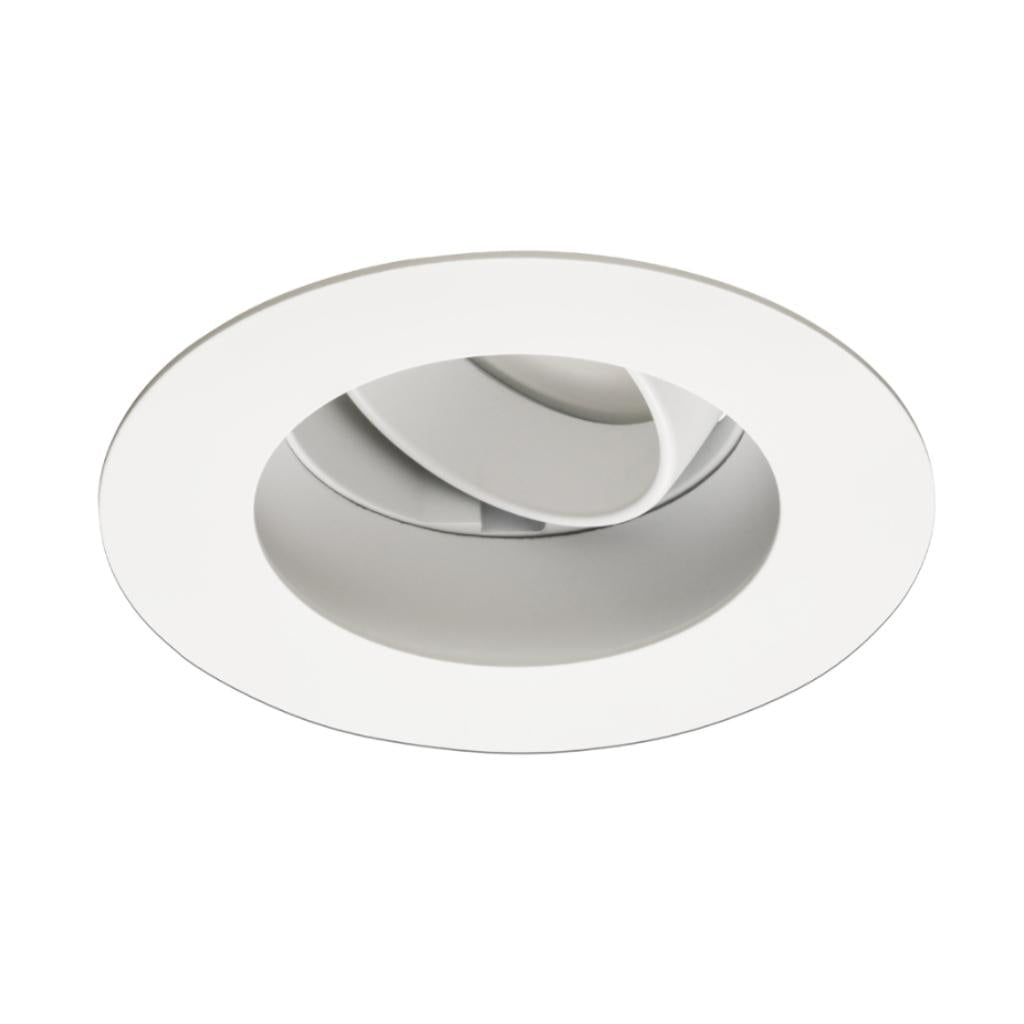 3.5" Matte White 2700K Warm White Adjustable LED Downlight Trim 1