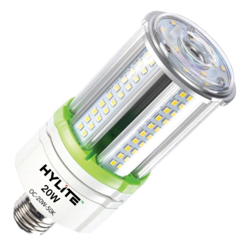 20 watt 100/277 volt Corn Cob Medium Screw Base 5000K Daylight LED 1