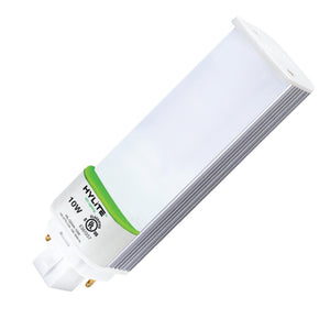 10 watt 100/277 volt PL 4-Pin Base 3500K Neutral White Vibration Resistant Frosted LED 1