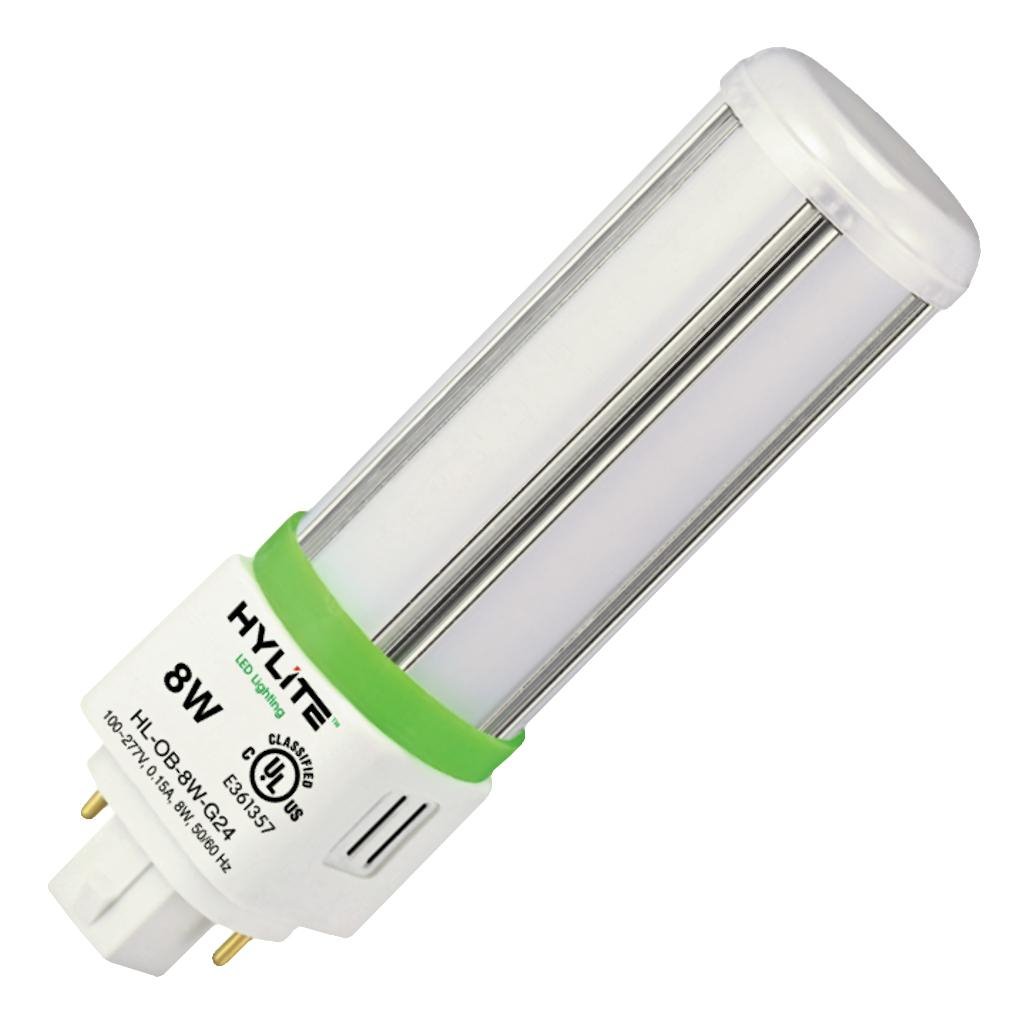 8 watt 120/277 volt PL 2/4-Pin Base 4000K Cool White LED 1