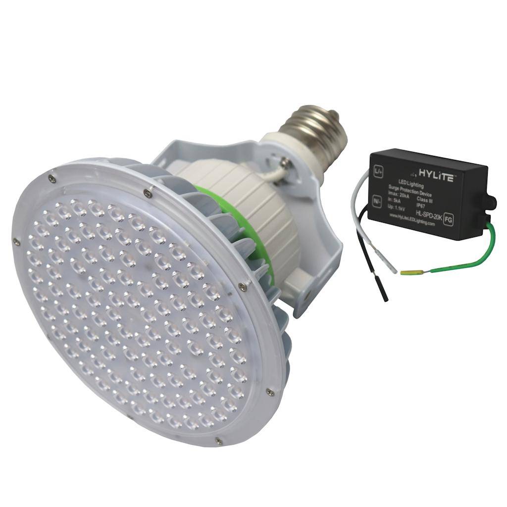 40 watt 120/277 volt Exclusionary Mogul Screw Base 3000K Natural White Dimmable LED 1