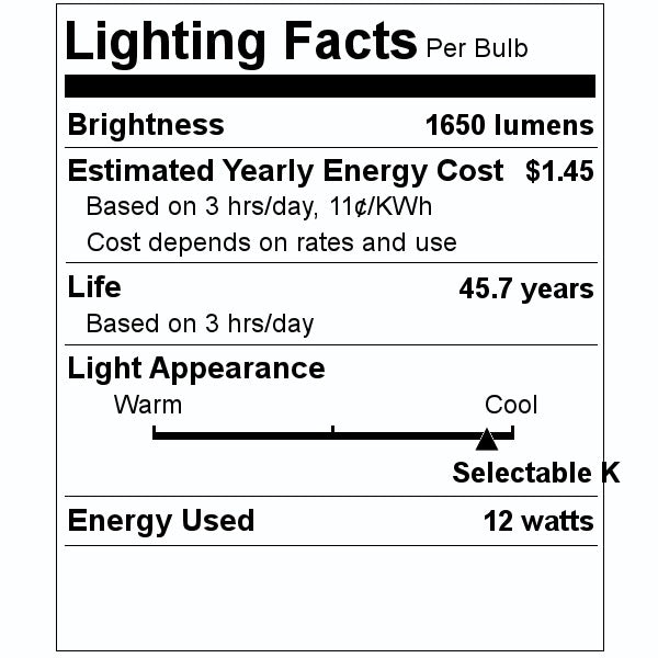 48" 12 watt 120/277 volt T8 Medium Bi-Pin Base CCT Selectable LED Light Bulb 2