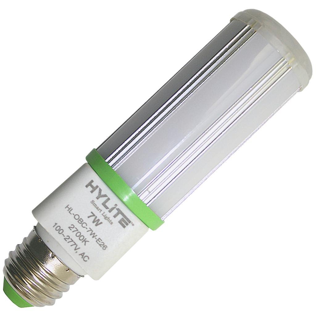 7 watt 120/277 volt PL Medium Screw Base 2700K Warm White Frosted LED 1