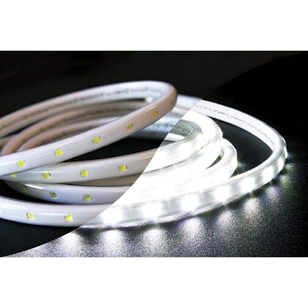 12' Bright White 19.2 watt 120 volt 5000K Dimmable LED Tape Rope Hybrid 1