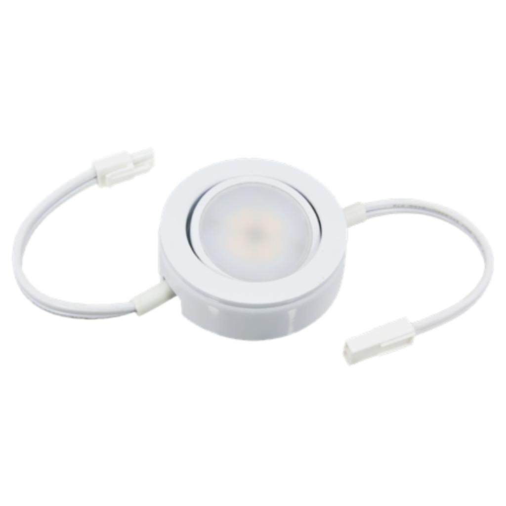 4.3 Watt 120 Volt White 2700K Dimmable Puck Light Kit 1