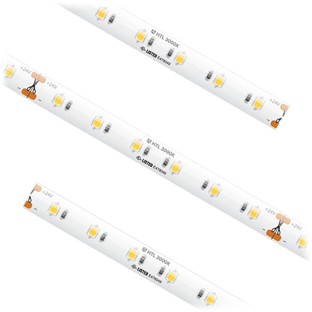 16.4' 2.19 watt (per foot) 24 volt 3000K LED Tape Light 1