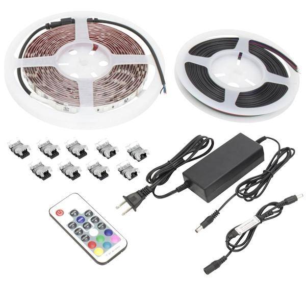16.4' 4.4 watt 24 volt 2700-6000K High Grade RGBW Dimmable Tape Light Kit with Driver 2