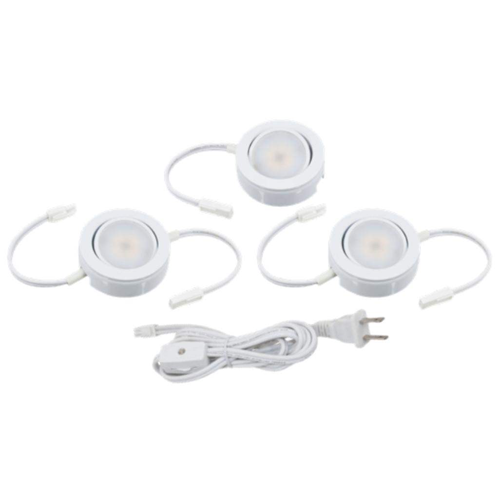 4.3 Watt 120 Volt White 3000K Dimmable LED Puck Light 1