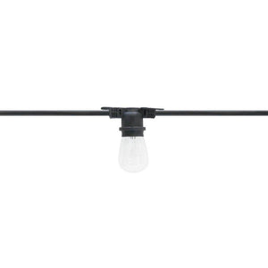 24 Light 25 watt 120 volt 48' Black Suspended Medium Screw Base Commercial Grade Light String 1