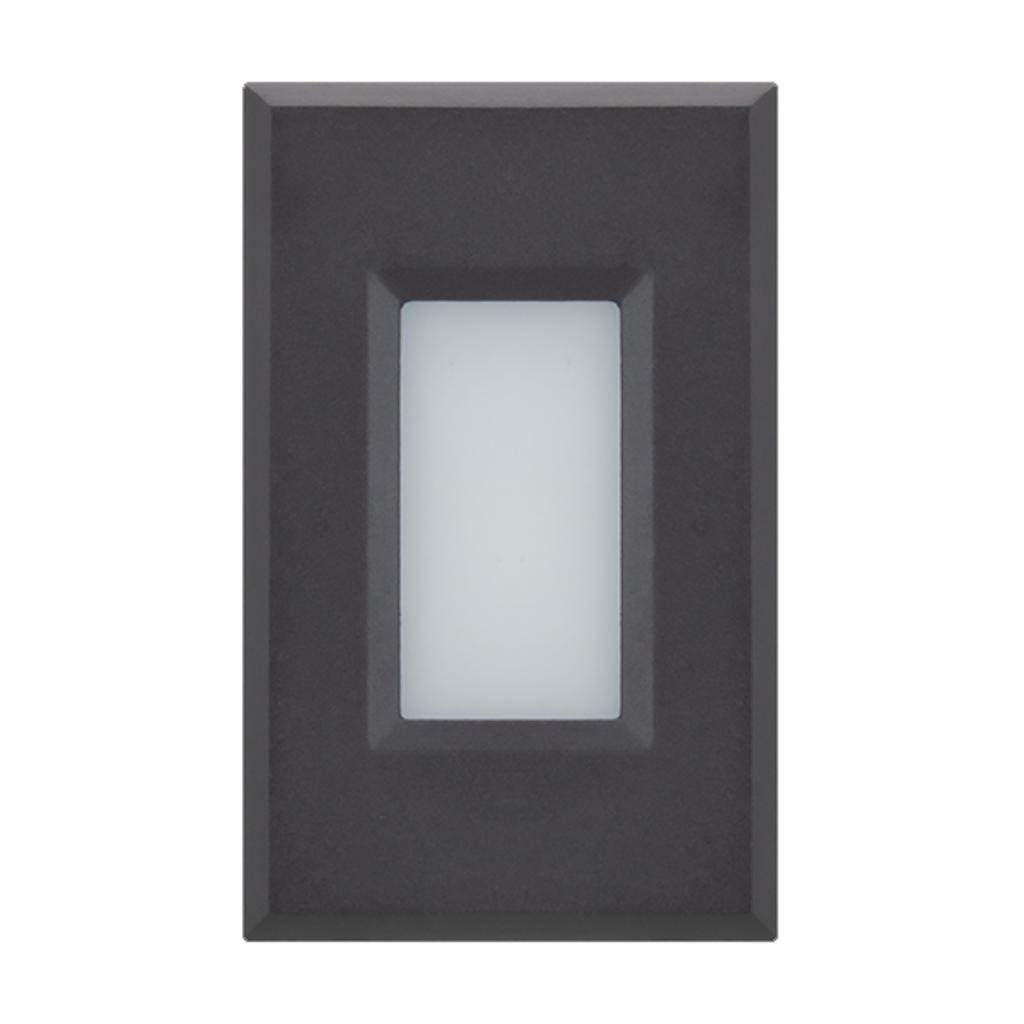 2 watt 120/277 volt Black or White Faceplates LED Step Light 1
