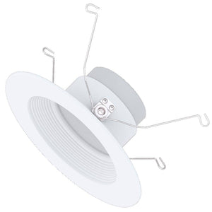5"- 6" 15 watt 120 volt White CCT Selectable White Baffle Dimmable LED Downlight Remodel Kit (12 Pack) 1