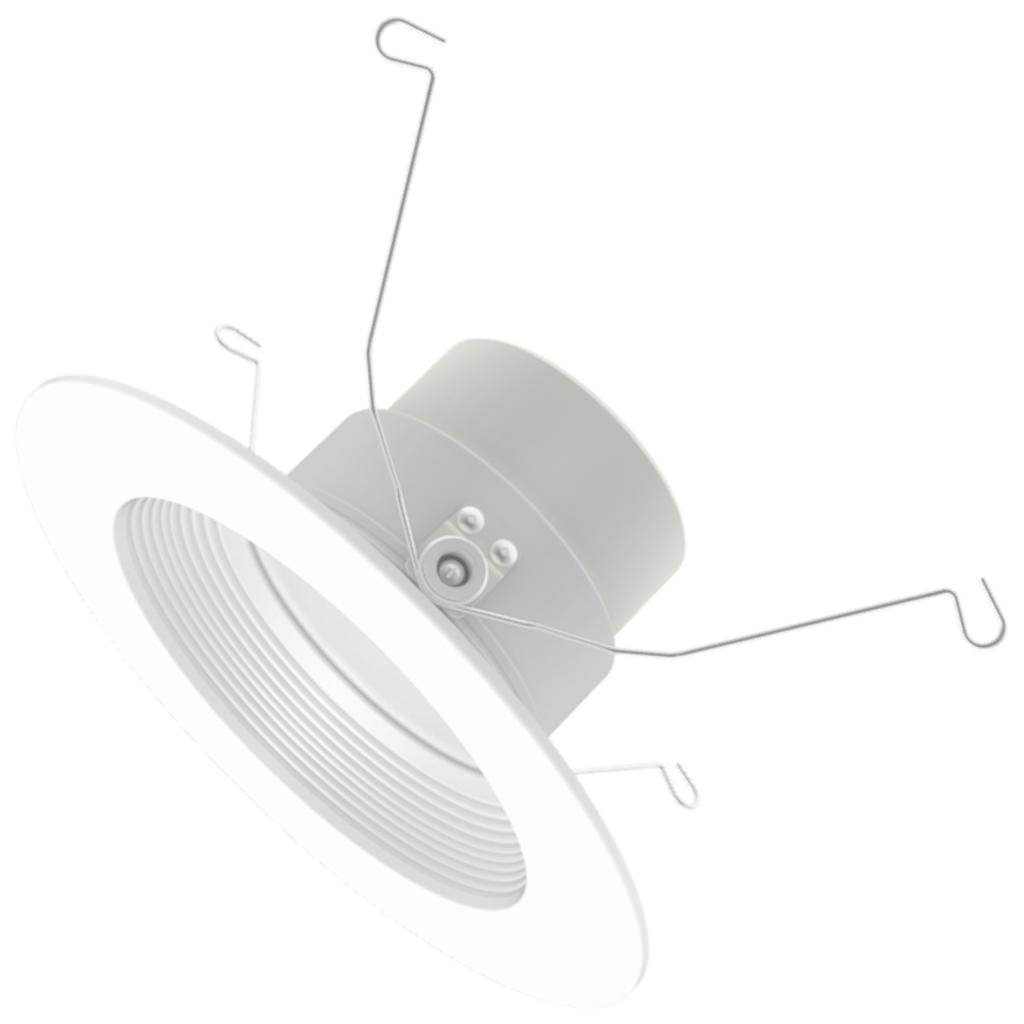 6" 13 watt 100/130 volt White RGBTW Dimmable Smart LED Downlight Remodel Kit 1