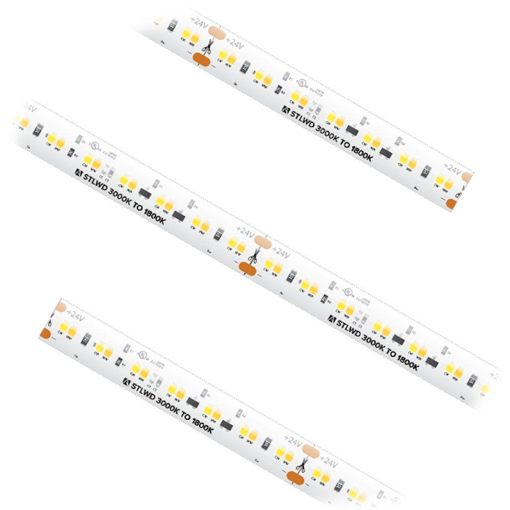 16.4' 3 watt 24 volt 1,800K-3,000K Tunable High Output Tunable Dimmable Tape Light 1