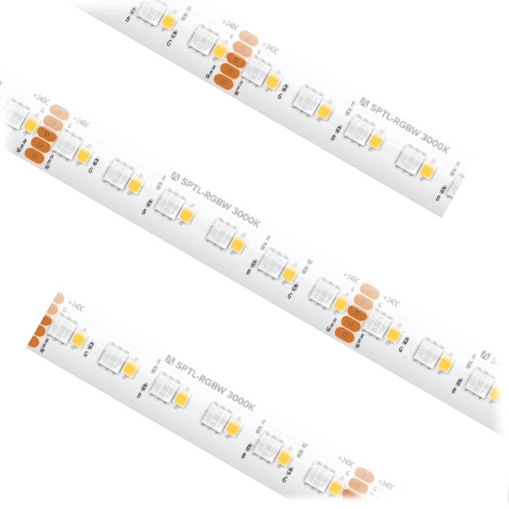 16.4' 7 watt (per foot) 24 volt RGBW LED Tape Light Strip 1