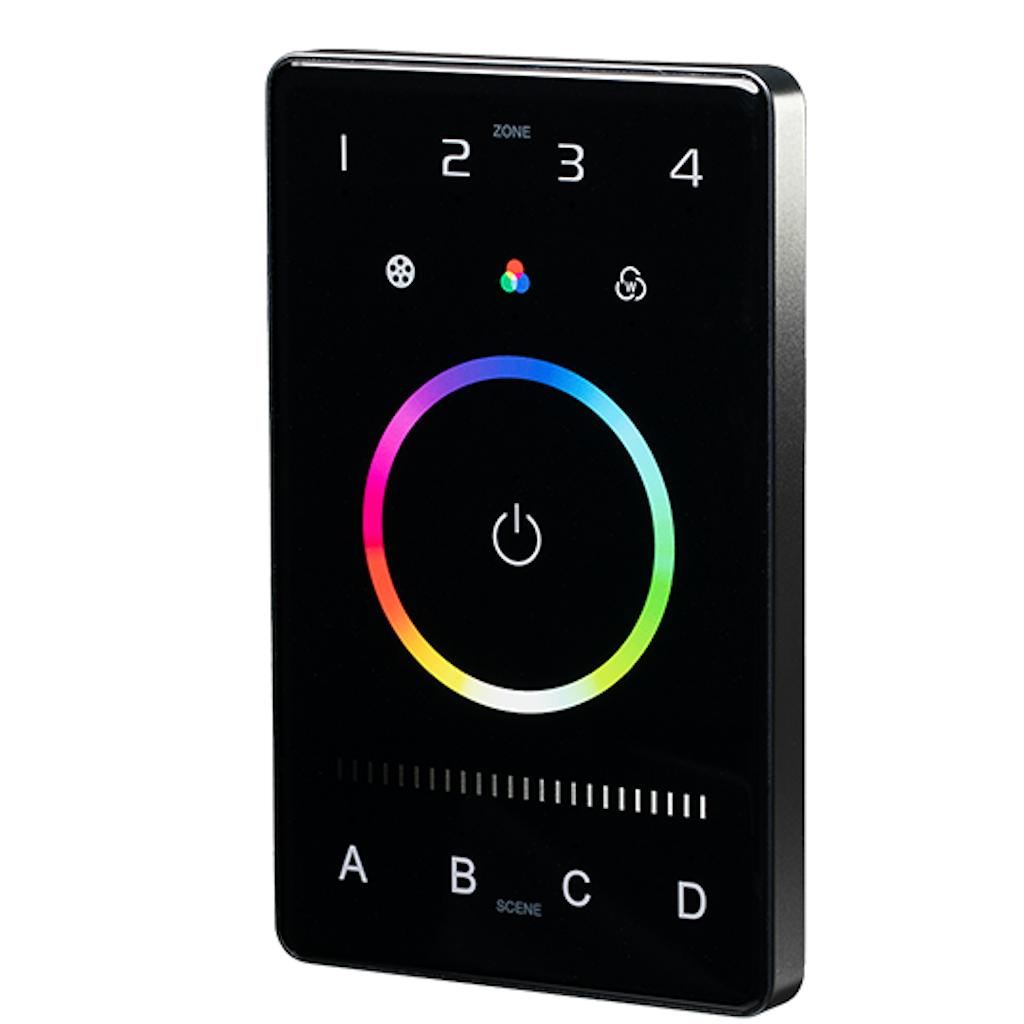 12-24 volt RGBW Black Dimmable DMX Tunable Wall Control 1