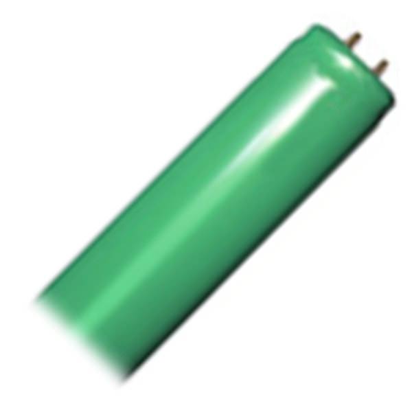 15 watt 18" T8 Bi-Pin Base Green Shatterproof 1