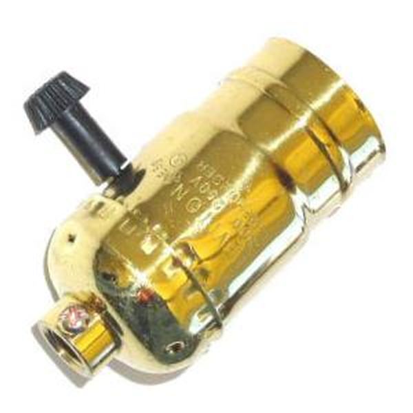 Two Circuit Turn Knob Brass Metal Shell Socket 1