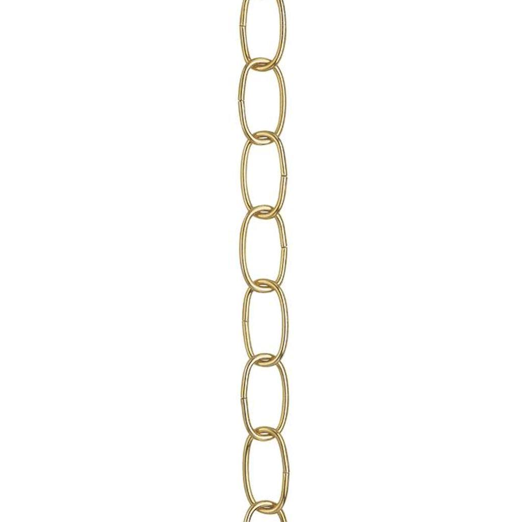 3' Polished Brass Fixture Chain 1