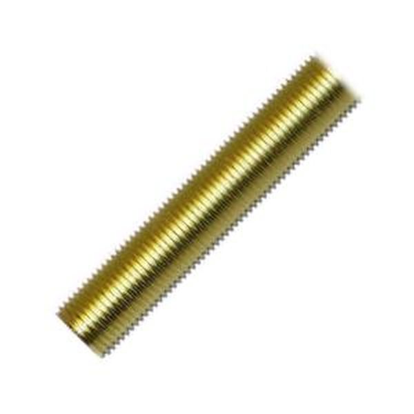 30" All Thread Brass Plated Lamp Pipe 1