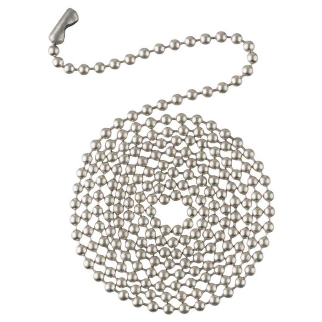 3' Brushed Pewter Chain with Connector 1