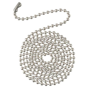 3' Brushed Pewter Chain with Connector 1