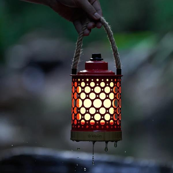 CCT Selectable Light Red Rechargeable Kibün Stargaze Collection LED Cordless Lantern 2