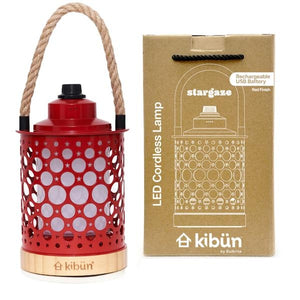CCT Selectable Light Red Rechargeable Kibün Stargaze Collection LED Cordless Lantern 5
