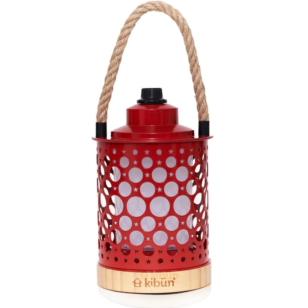 CCT Selectable Light Red Rechargeable Kibün Stargaze Collection LED Cordless Lantern 1
