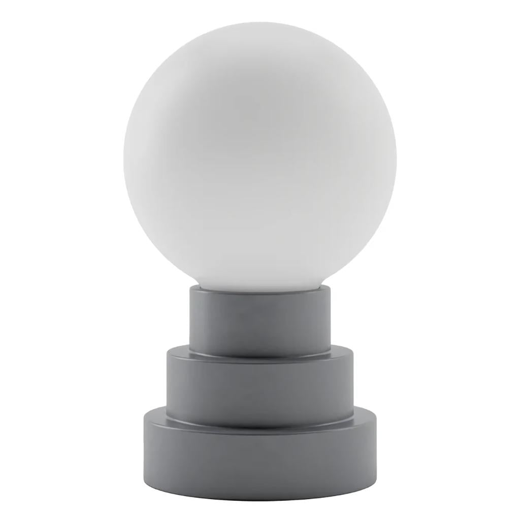 Warm White Iron Finish Rechargeable Globe Kibün LED Cordless Indoor Table Lamp 1