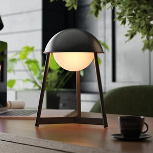 Warm White Black Finish Rechargeable Kibün LED Cordless Indoor Table Lamp 4