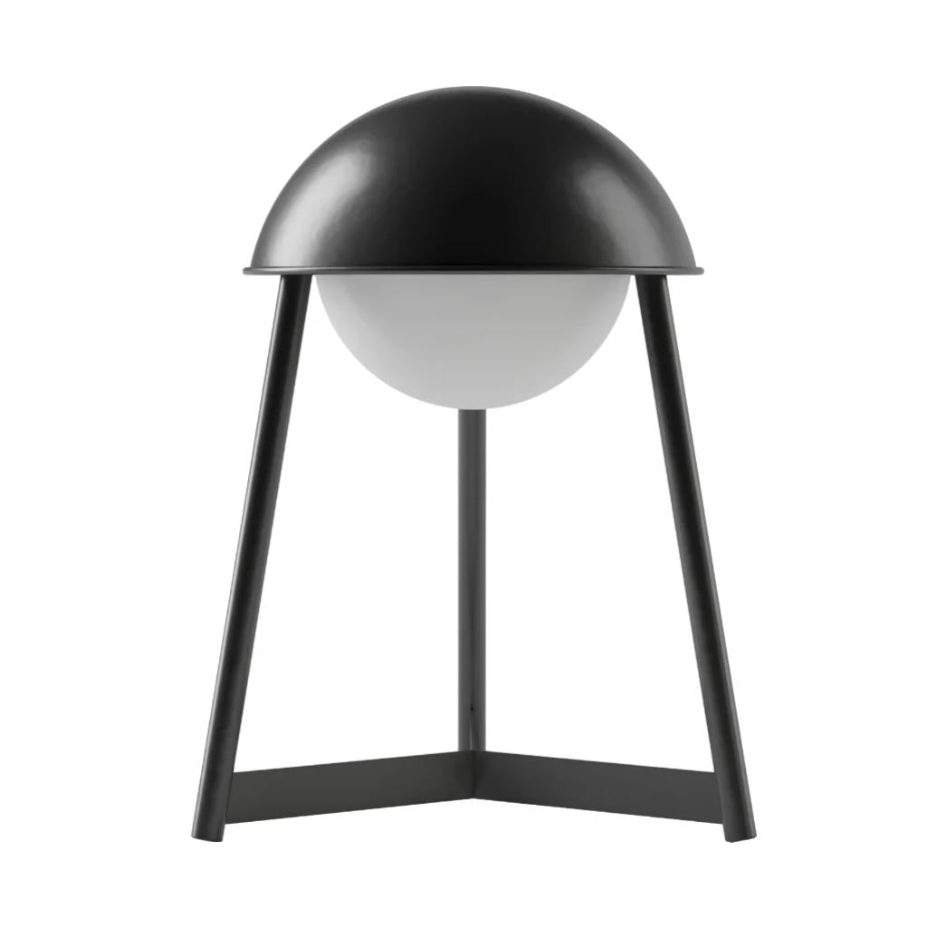 Warm White Black Finish Rechargeable Kibün LED Cordless Indoor Table Lamp 1