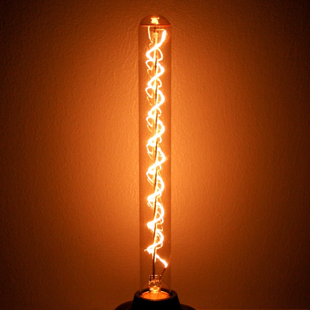 40 watt 120 volt T9 Medium Screw Base 1800K Warm White Nostalgic Spiral 1