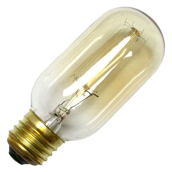 40 watt 120 volt T14 Filament Medium Screw Base 2200K Nostalgic Thread Clear 3