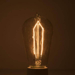 40 watt 120 volt ST18 Medium Screw Base 2200K Amber Dimmable 3