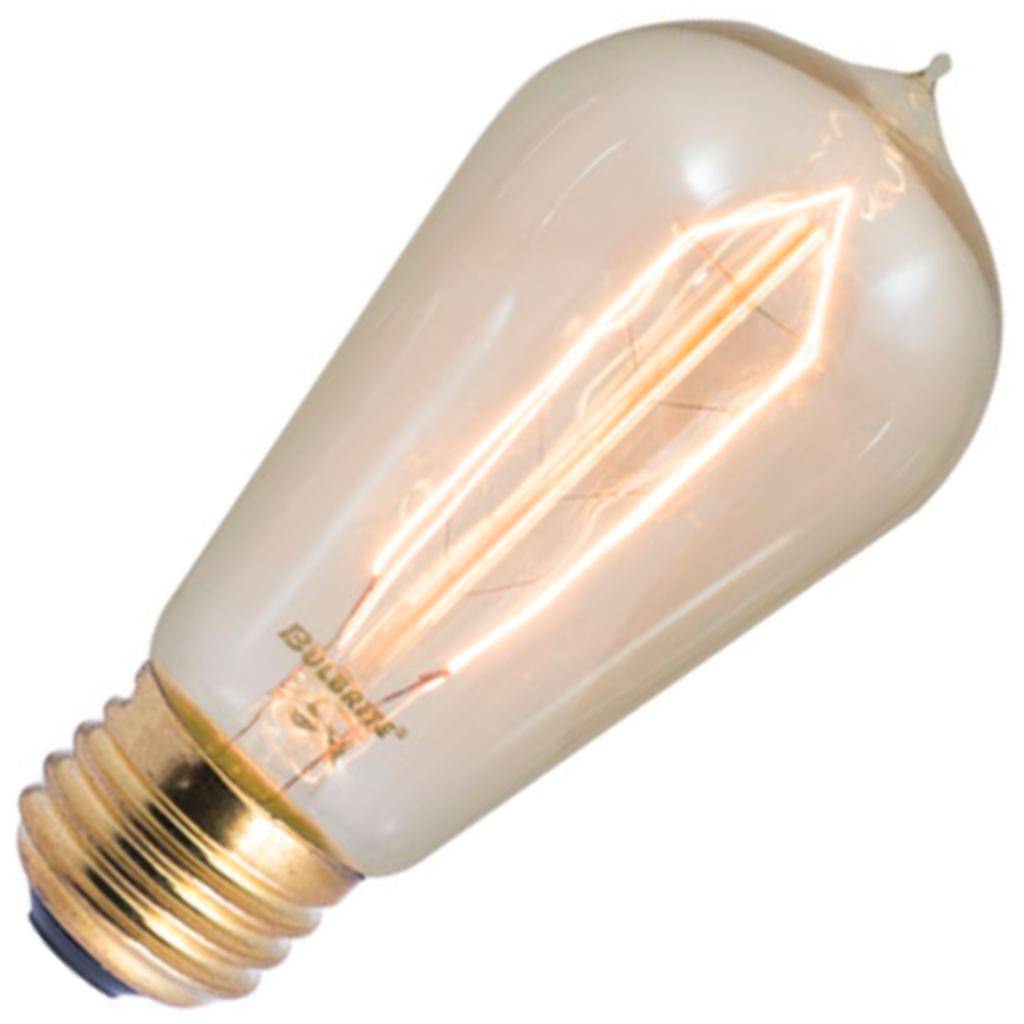 40 watt 120 volt ST18 Medium Screw Base 2200K Amber Dimmable 1