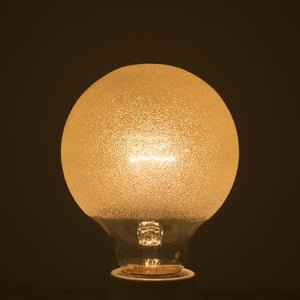 40 watt 120 volt G25 Medium Screw Base Amber Ice 3
