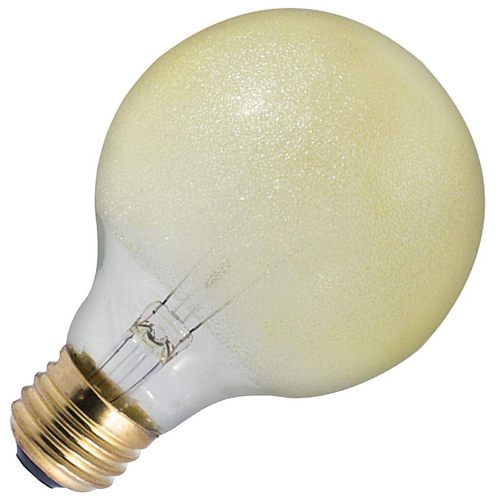 40 watt 120 volt G25 Medium Screw Base Amber Ice 1