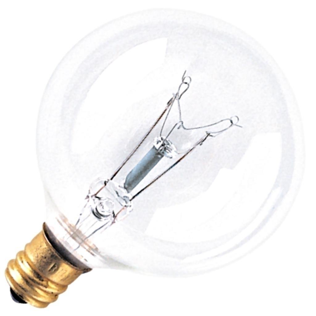 15 watt 130 volt G16.5 Candelabra Screw Base 2700K Warm White 1