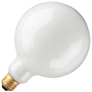 40 watt 125 volt G40 Medium Screw Base White 1