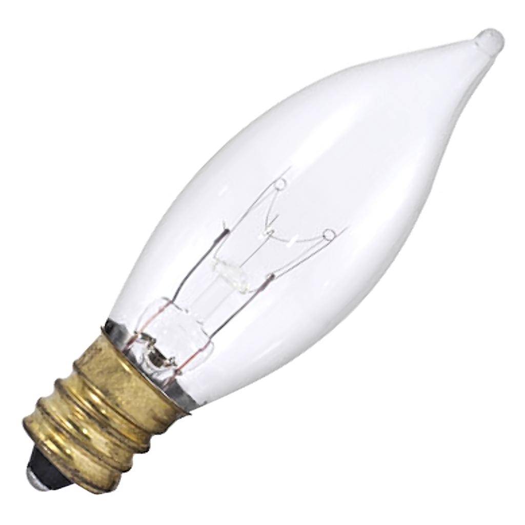 40 watt 130 volt CA8 Candelabra Screw Base 2700K Warm White 1