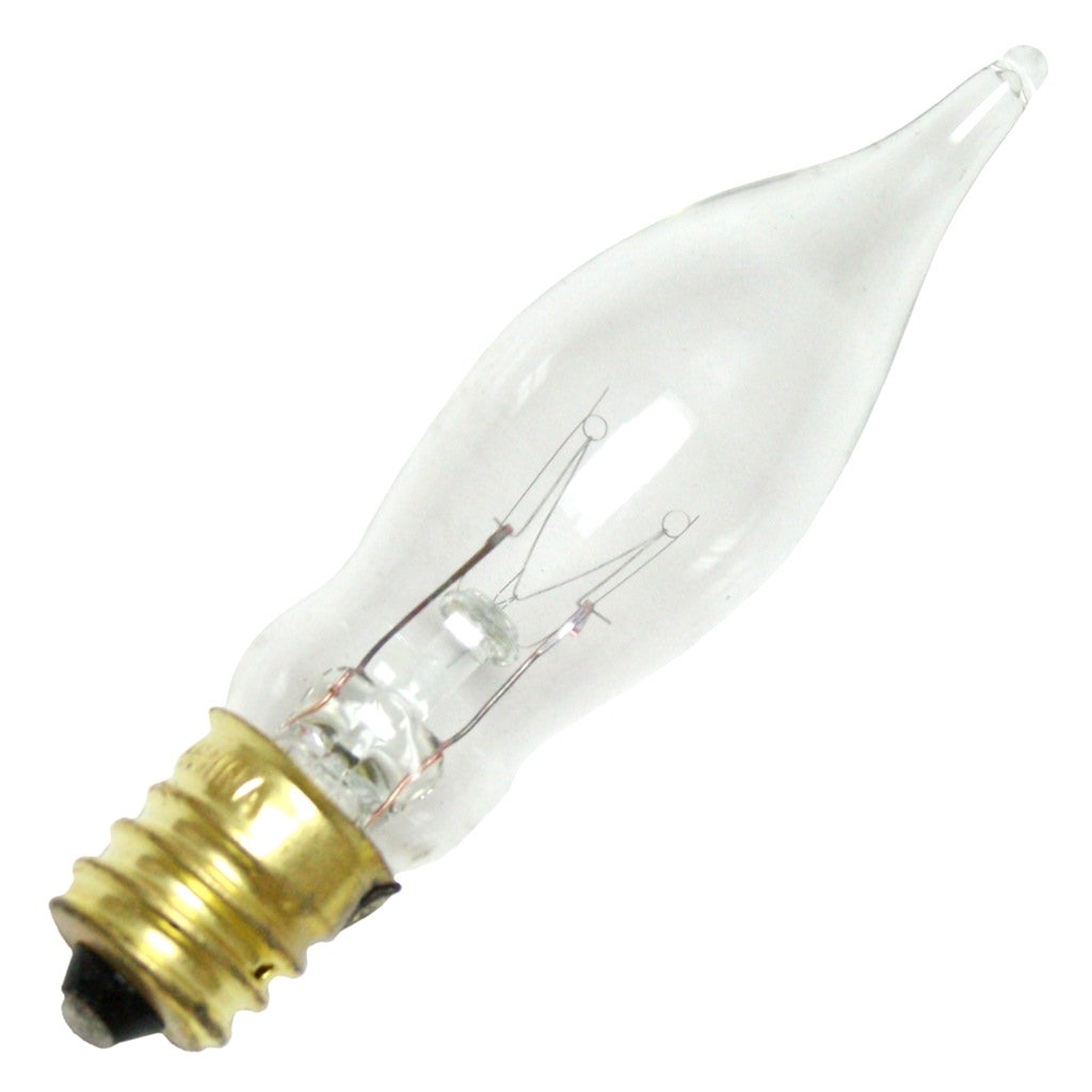 7.5 watt 130 volt CA5 Candelabra Screw Base Clear 1