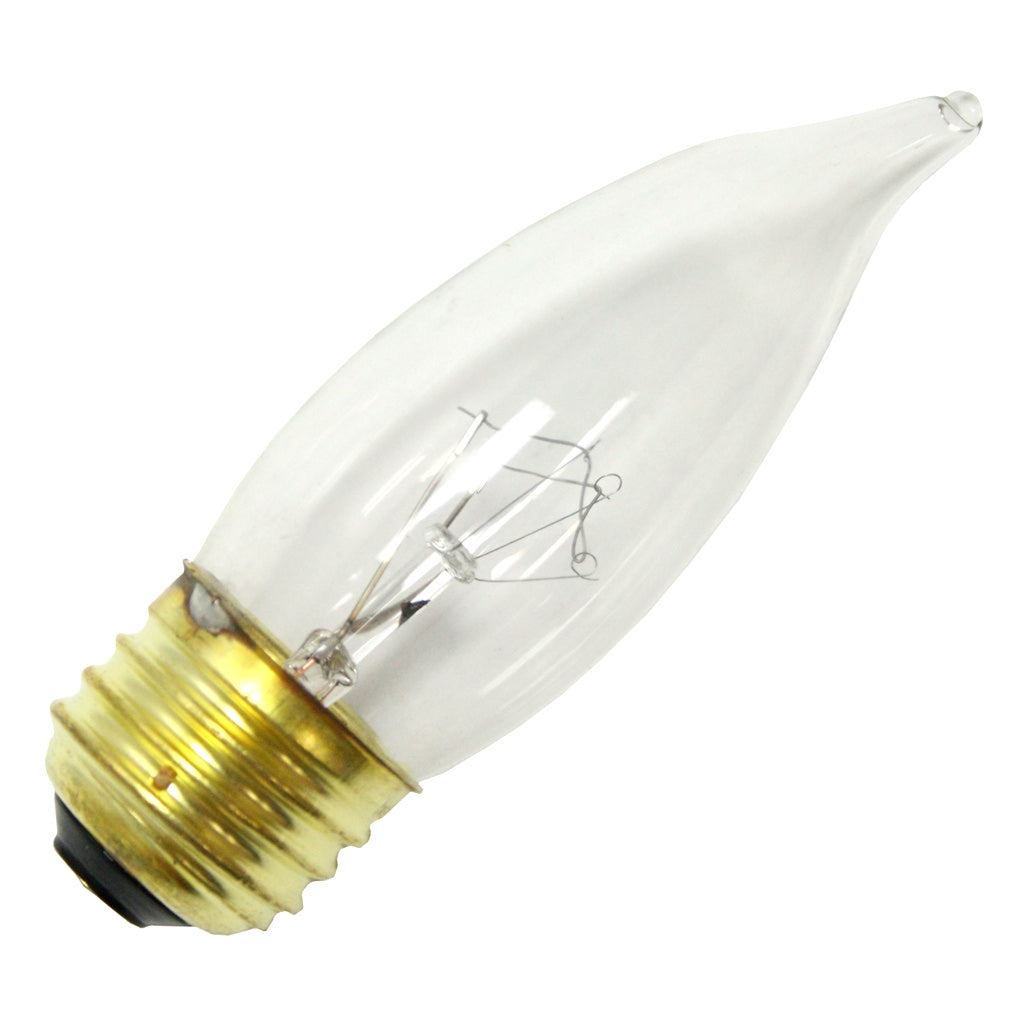 40 watt 130 volt 2700K Warm White CA10 Medium Screw Base Clear 1